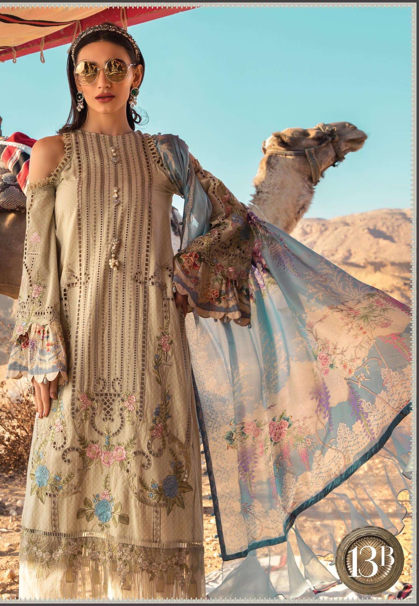 Maria b lawn Embroidered lawn ORIGINALS